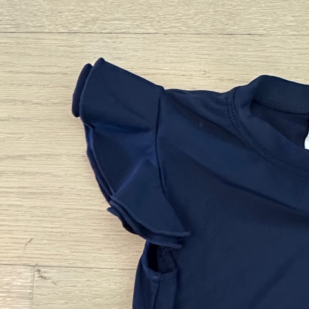 Snapper Rock Navy Kids Rashguard - Picture 3 of 4